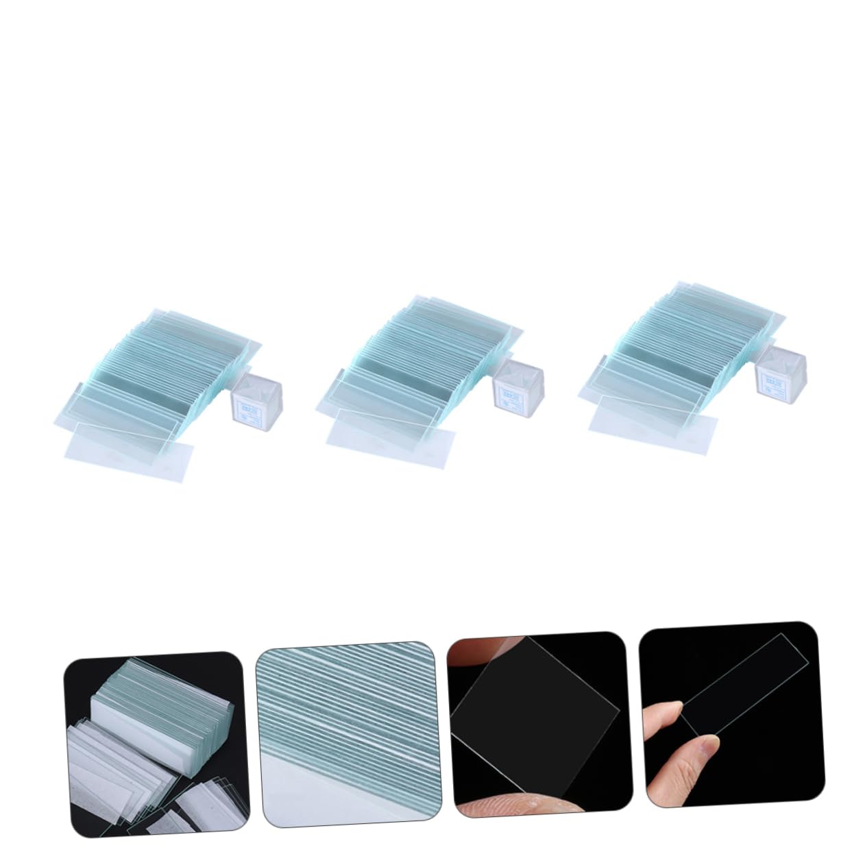 Mikroskopzubehör Objektträger und Deckgläser 450 Stück Glas