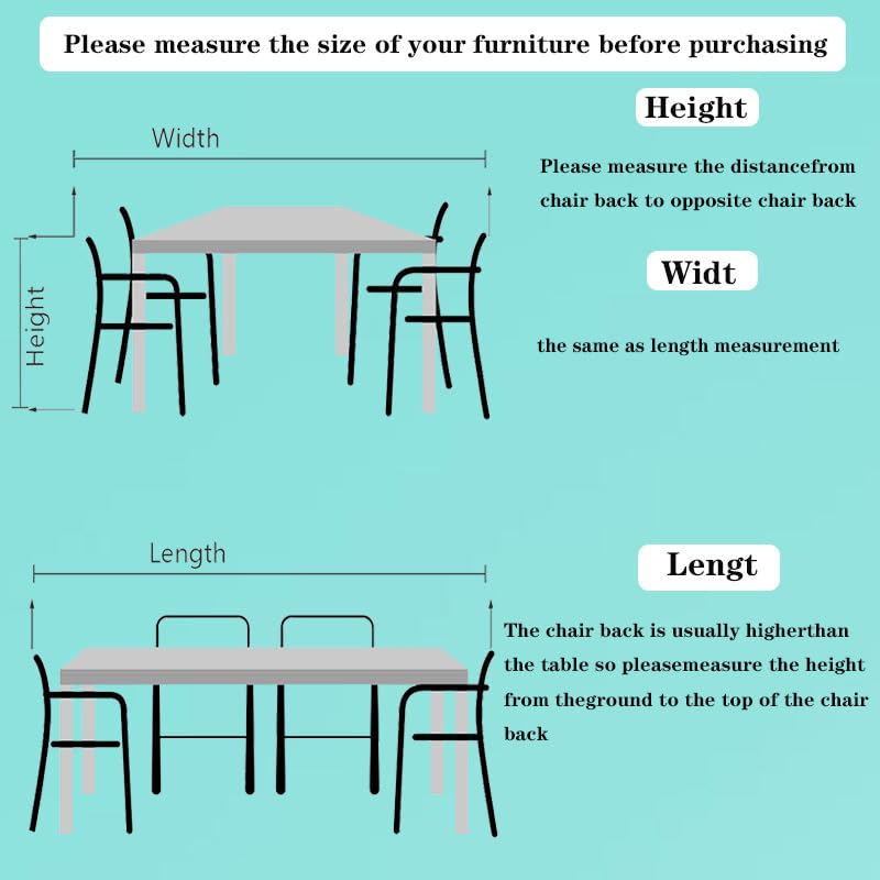 Housse imperméable pour meubles de jardin bâche protection table extérieure