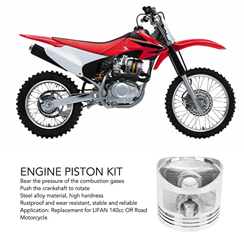 Kit de pistão de motor, conjunto de anéis de pistão de alta dureza, anéis de vedação de liga de aço