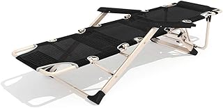 Silla útil Zero Gravity Silla Plegable Zero Gravity, sillas reclinables Ajustables, Soporte para Patio, Playa, 200 kg, Silla Mecedora Negra