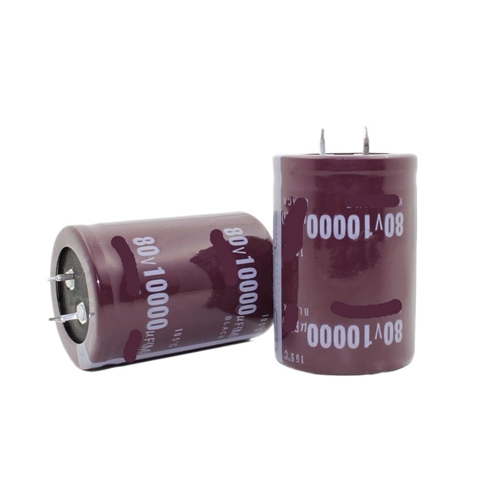 Condensadores 80V 10000uf 35x50mm para eliminar ruidos eléctricos y caídas de tensión en audio
