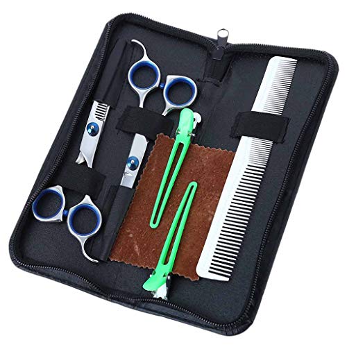 Preisvergleich Produktbild luosh Haarschneidescheren-Set, 7er-Pack, Professionelle Haarschnittschere Friseurschere Friseurwerkzeug-Set für Salon Home