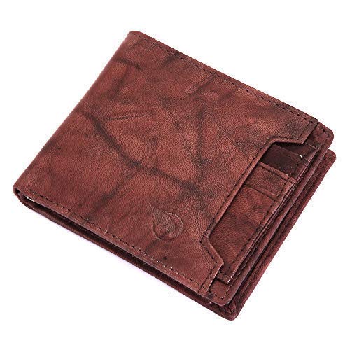Image of RUGE Light Antique Brown Leather Men's RFID Wallet (RO-MD7A-65)