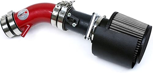 HPS Performance Kit de admisión de aire Shortram rojo + protector térmico Cool Ram compatible con Nissan Altima 2.5L 4Cyl, 827-570R 2002-2006