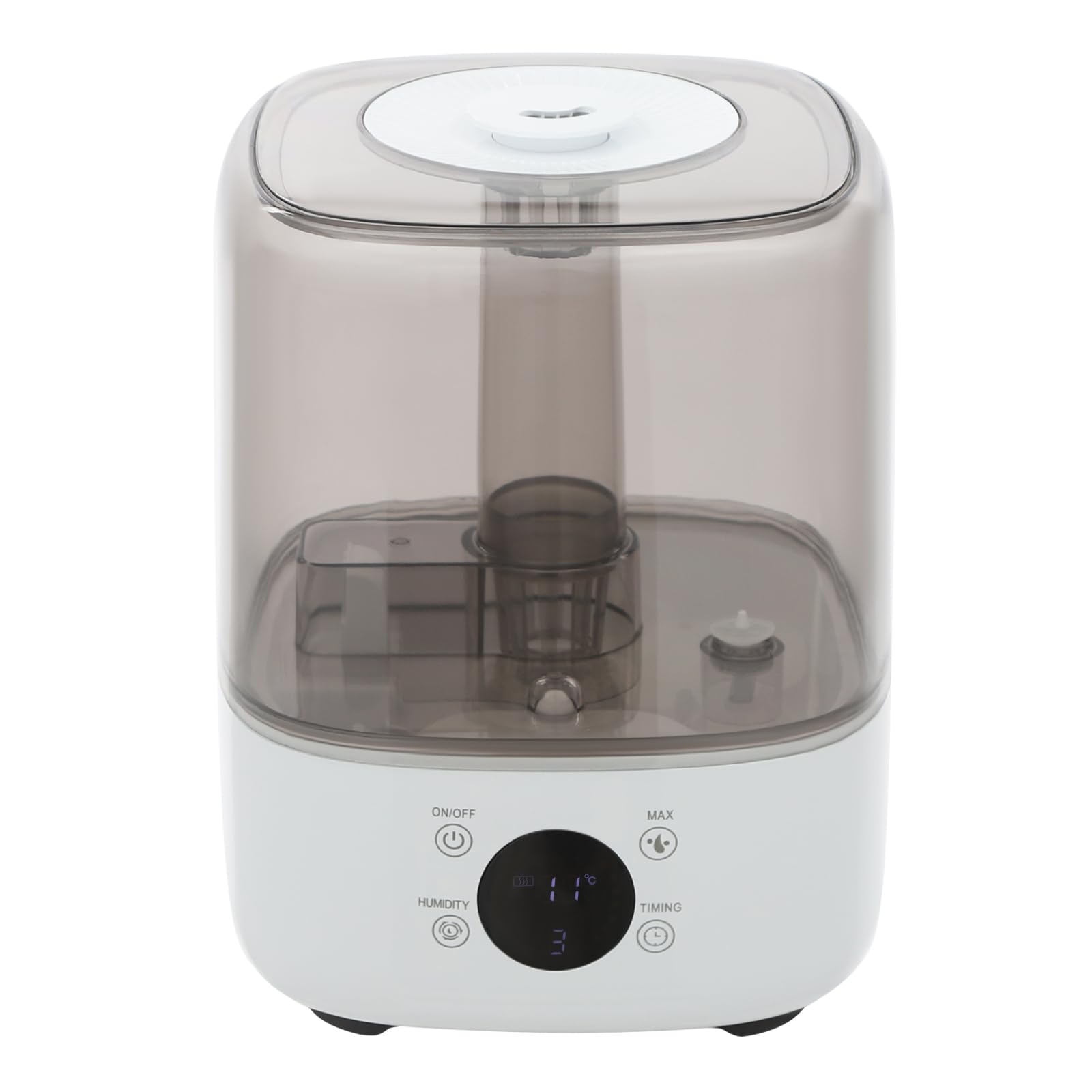 Nawilżacz powietrza do sypialni, 5 l, z pilotem zdalnego sterowania, obrotowa dysza parowa o 360°, Smart Control, dla niemowląt, pokoju dziecięcego, roślin