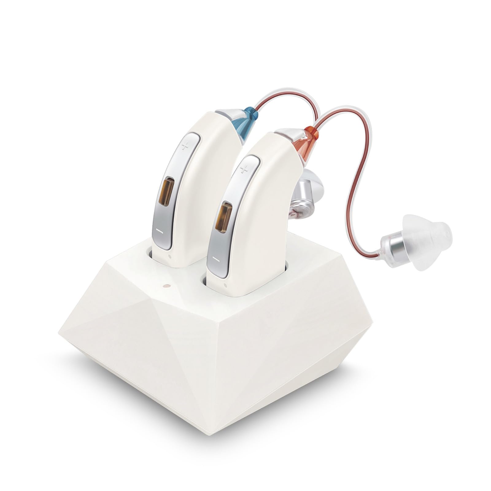 Hearing Aids (Not Amplifiers) OTC, 32-Channel Rechargeable Digital Hearing Aids for Seniors, Digital Devices with Charging Base