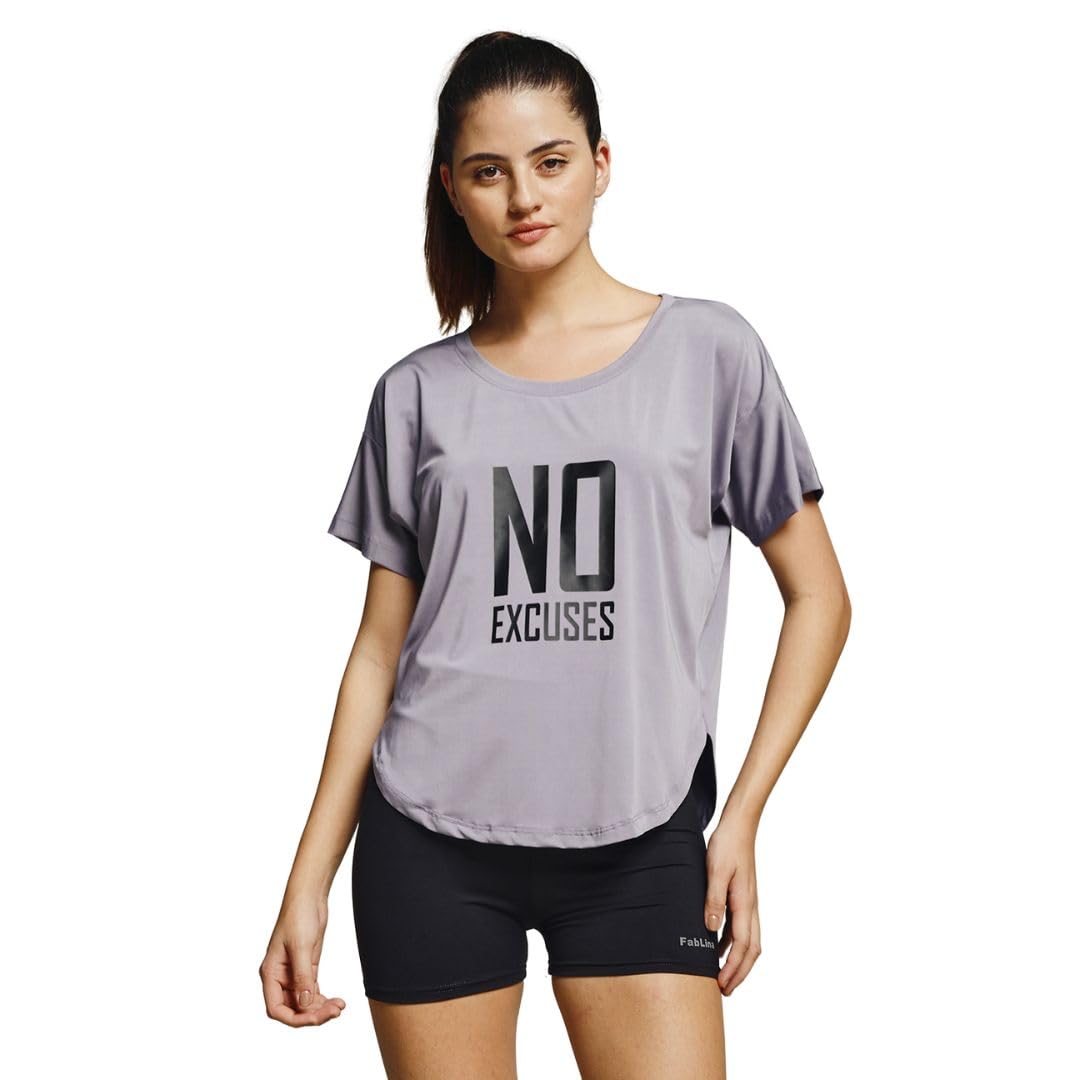 mkh Women Dri-Fit Gym T-Shirt | Breathable Activewear for Workout, Running & Yoga | Lightweight Poly-Spandex Sports Top/MKHWT-13022-picture-10