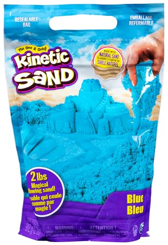 Kinetic Sand - 907 g de Arena Mágica Azul, Verde o Morado para Mezclar, Moldear y Crear - Modelo Aleatorio - Kit Manualidades Niños - Juguetes Niños 3 Años + - Arena Kinetica