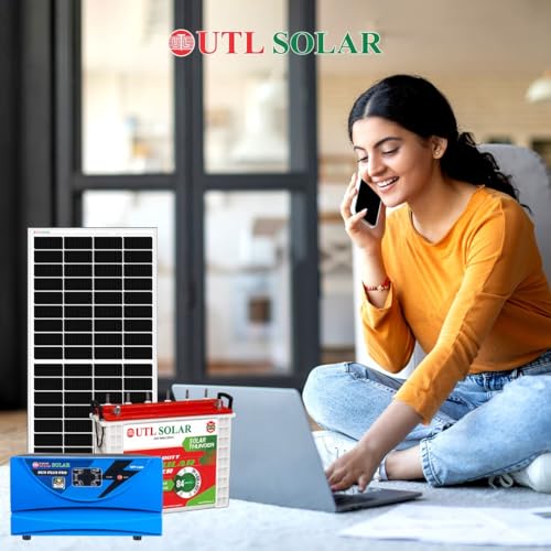 Image of UTL Sun Plus Pro 1420 Inverter for Home, Office & Shops | MPPT Solar Inverter | Supports 1 Inverter Battery | LED Display | Easy Installation | with 3 Years Warranty (1000VA /12V)
