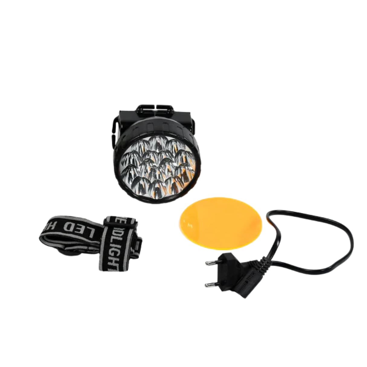 Vellect Head Lamp 15 Led Long Range Rechargeable Headlamp Adjustment Lamp Use for Farmers, Fishing, Camping, Hiking, Trekking, Cycling Headlamp Torch