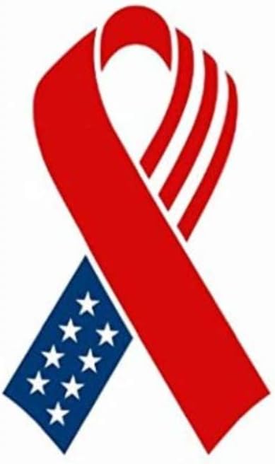 USA Flag, 9/11, 4th of July Ribbon Stars & Stripes Helmet Decal Sticker Full Mini Perfect for: Football, Baseball, Hockey, Lacrosse, Bike