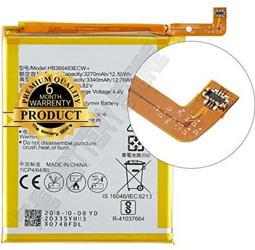 Image of THE BATTERY STORE Original HB386483ECW+ Battery for Huawei Honor 6X, Mate 9 Lite, GR5 2017, G9 Plus Battery with 6 month warranty and high capacity battery backup. Carefully check your phone model and purchase. (FOR HONOR 6X HB386483ECW+)
