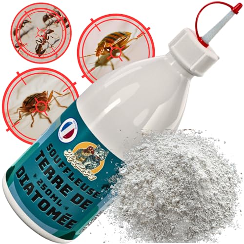 Terre de Diatomée Spray Pret à l'Emploi | Terre de Diatomée Punaise de Lit | Souffleuse à Terre de Diatomée | Poudreuse a diatomée | Applicateur Diatomée…