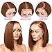 Hoacon Chocolate Brown Bob Wig Human Hair 13x4 Frontal Lace Wig for Black Women 14 Inch Straight HD Lace Front Wigs Human Hair Pre Plucked Glueless Bob Wigs for Women (#4 Brown, 14 Inch)