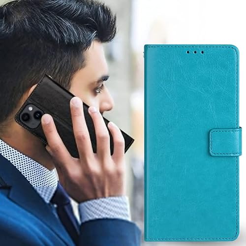 KJYFOANI Capa carteira Oukitel WP26 + protetor de tela de vidro temperado, capa flip de couro com su