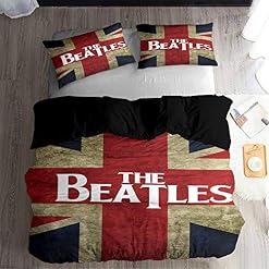 Ste-X Ensemble De Housse De Couette Facile d’entretien | Taille du Lit Double | La Literie des Beatles (200 x 200 cm… - Les Beatles, Paul McCartney, John Lennon, RIngo Starr, George Harrison Ste-X Ensemble De Housse De Couette Facile d'entretien | Taille du Lit Double | La Literie des Beatles (200 x 200 cm… – Image 5
