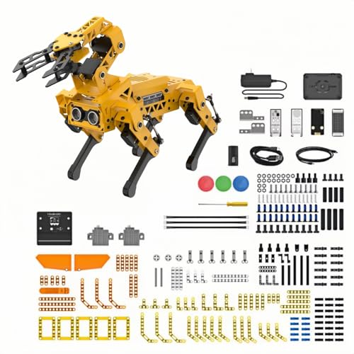 WayPonDEV MechDog X}[gl{bg 3匾ΉiScratch/Python/Arduinoj 6僂W[g\ gݗčςݑғ 8.4V[dt ڍ׃}jA STEMvO~O ƒG^Ήit