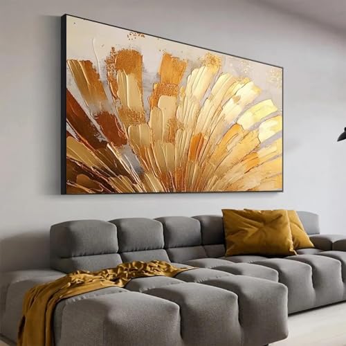 Peinture murale grand format 90x180 cm pour habiller un grand mur vide de salon