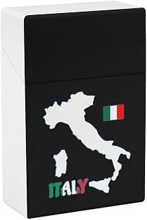 Italy Map Flag Plastic Cigarette Cases Portable Cigarette Box Cigar Boxes Pocket Cigarette Storage Containe