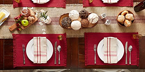 DII Variegated Tabletop Collection, Placemat Set3x19, Tango Red, 6 Piece by DII - Image 5