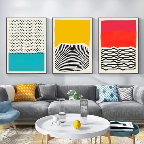 Impression d'art mural abstraite pour sublimer un salon contemporain