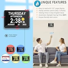 11 . 5 Talking Day Clock with 20 Reminders product photo 11 . 5 Talking Day Clock with 20 Reminders product image