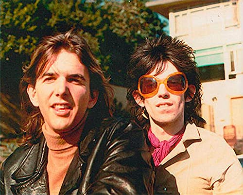 Photographie rare de Gram Parsons et Keith Richards, idée cadeau originale pour fan de rock