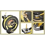 PENTAGON TOOLS - 3260 REEL KWIK 100 AIR REEL 3260 Pentagon Tools 3/8 300PSI Heavy Duty Retractable 100 Foot Air Hose & Reel Professional Grade