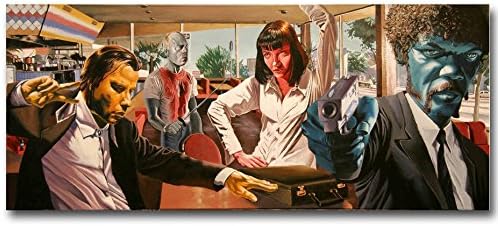 13X32Inch Pulp Fiction Classic Movie Art Silk Wall Poster 13X32 20X47 Inch Uma Thurman