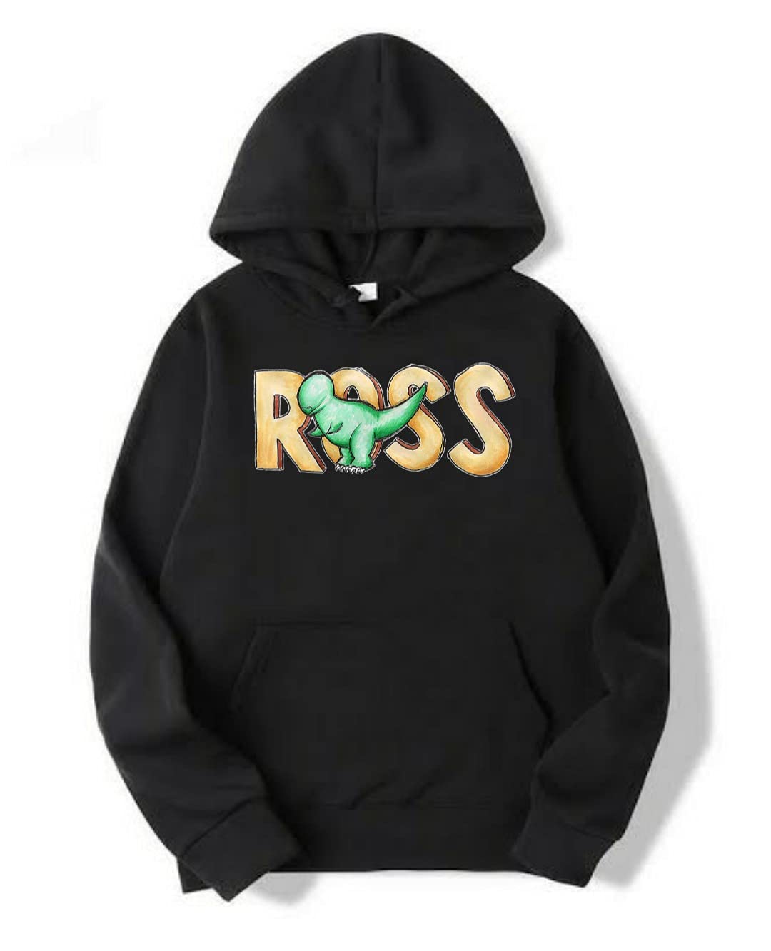 MG Brand F.R.I.E.N.D.S Web Series Unisex Black Cotton Hooded Hoodie for Girls / Boys / Kids / Women / Men