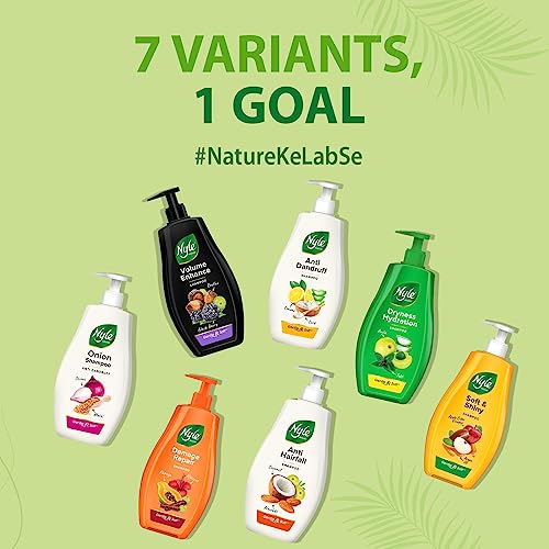 Nyle Naturals Onion AntiDandruff Shampoo, With Onion and Fenugreek