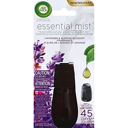 Air Wick Essential Oils Diffuser Mist Refill, Lavender and Almond Blossom, Air Freshener, 0.67 Fl Oz (Pack of 1) Air Wick Essential Oils Diffuser Mist Refill, Lavender and Almond Blossom, Air Freshener, 0.67 Fl Oz (Pack of 1)