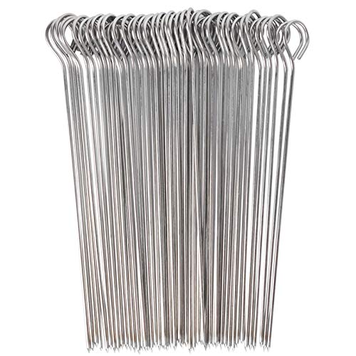 UCEC 50x Kebab spiesen, spiesjes voor grillen, metalen Kebab stokken, roestvrij staal, 22 cm, voor Kebab, Barbecue