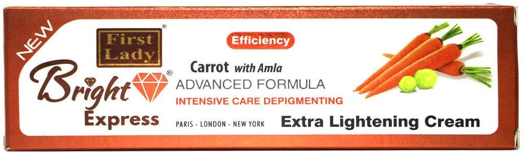 Bright Express Carrot & Amla Extra Skin Brightening Cream Tube 50g - with Kojic Acid & Vitamin C