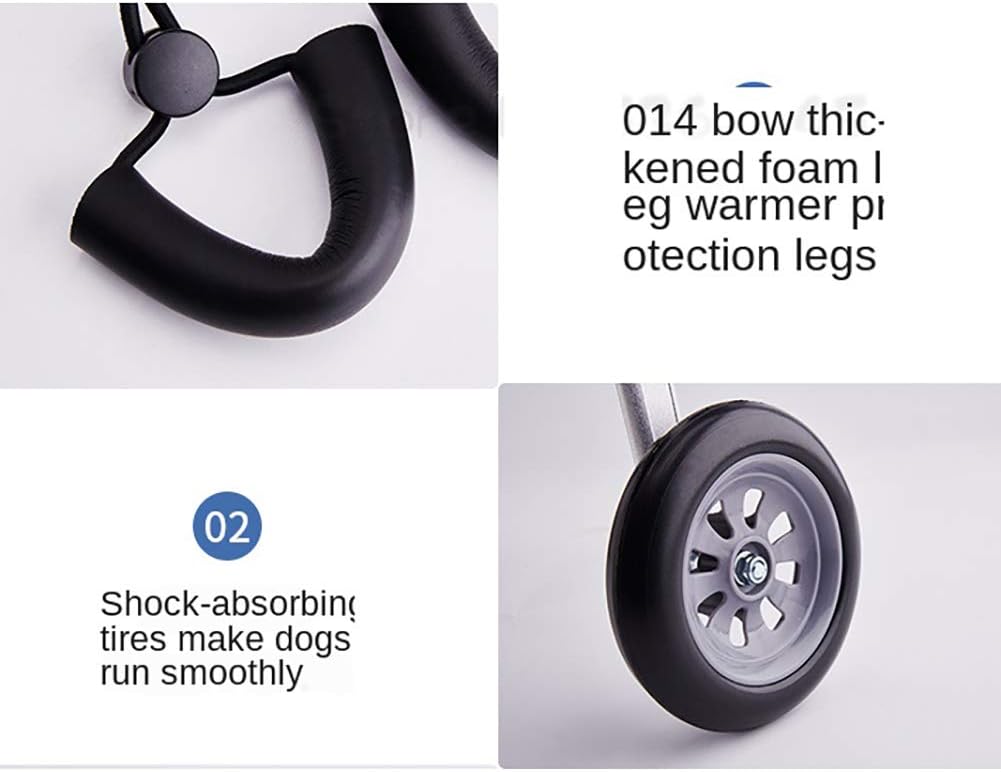 Dog Wheelchair Rear Leg Invalid Two-Wheel Assist Walker Pet Cat Training Wheel Rear Leg Wheelchair Dog Moving Harness Wheelchair XS