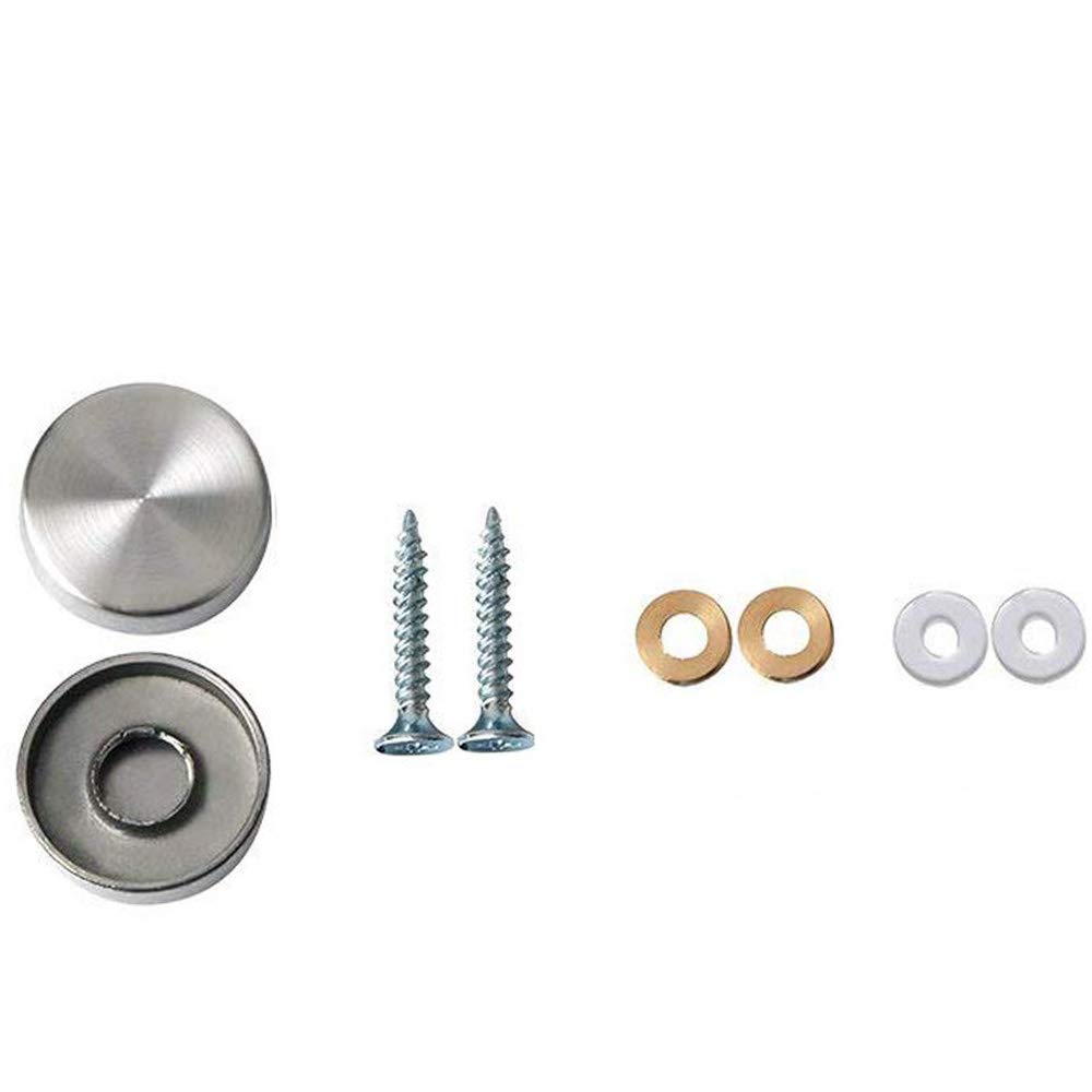 Vis Pour Plaque Funéraire Greluma 20 Pièces 16 Mm (3/5 ") Vis De Miroir En Acier Inoxydable Cache Tete De Vis