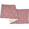 Red diamonds table runner  urban country home decor