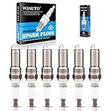 WJAUTO Iridium Spark Plugs 6 Pack, Pre-Gapped Sparkplugs OEM Replacement for Ford Edge Explorer F150 Flex Fusion Mustang, Lincoln MKS MKT MKX MKZ, Mazda 6 CX-9 Mercury Sable 3.5L V6 3.7L