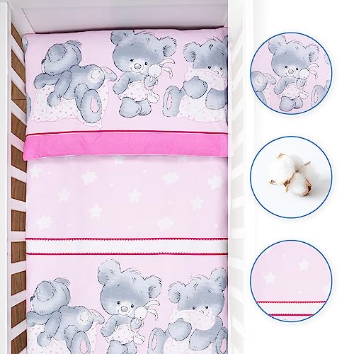 2 pezzi Set di biancheria per lettino