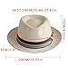 Western Style Denim hat Men's Plus Size Fashionable top hat Windproof, Sun Proof, and Cold Proof Jazz hat Adjustable Panama hat (US, Alpha, Medium, Beige)