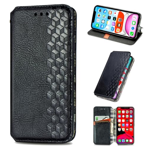 �P�[�X �Ή��@�� for Sharp Aquos R8 Pro / R8s Pro SH-51D,�Ή��@�� for Leica Leitz Phone 3�}�O�l�b�g�J���yPU���U�[�{�V�F���z�J�[�h�z���_�[ �t���b�v�L�b�N�X�^���h Black