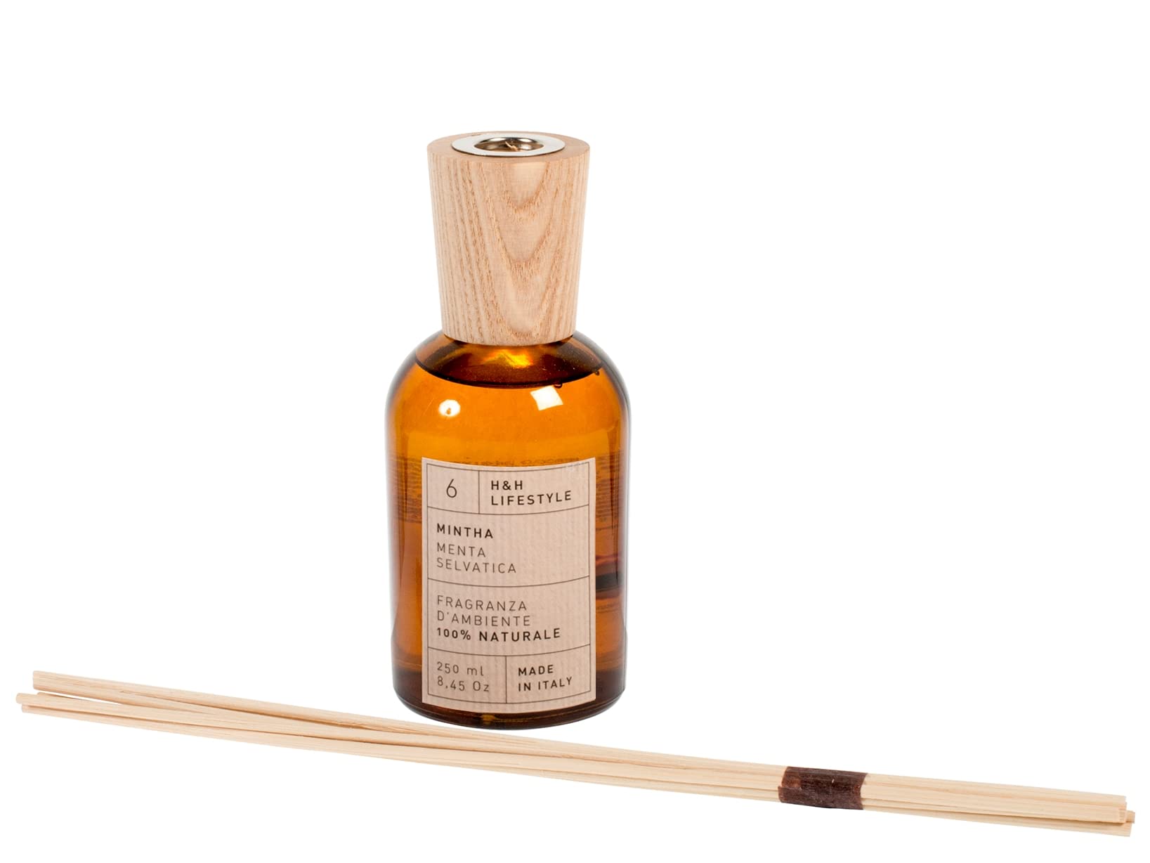H&H Mintha Diffusore Ambiente, Menta, 250 Ml