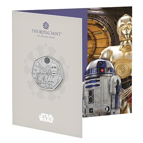 Star Wars pièce 50p R2-D2 C-3PO 2023 déco vitrine collectionneur