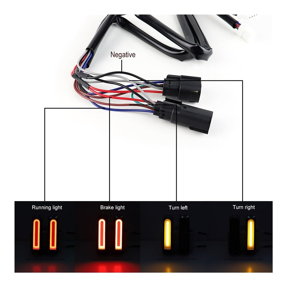 Fanale Posteriore Moto Luci Di Direzione A LED Luci Posteriori Per Freni Luci Posteriori Per Road Glide FLHTCU FLHTCUL FLHTK FLHTKL FLTRU 2014-2022