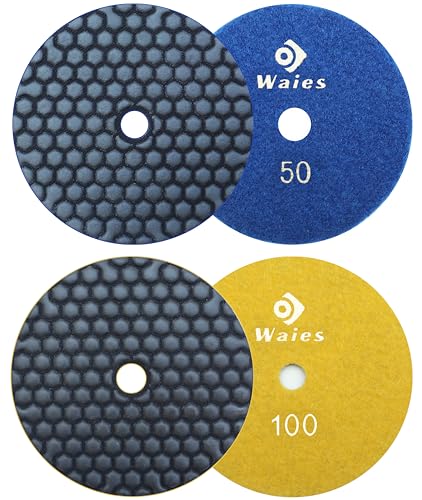 Meilleur pad diamant 125mm polissage à sec pierre marbre granit