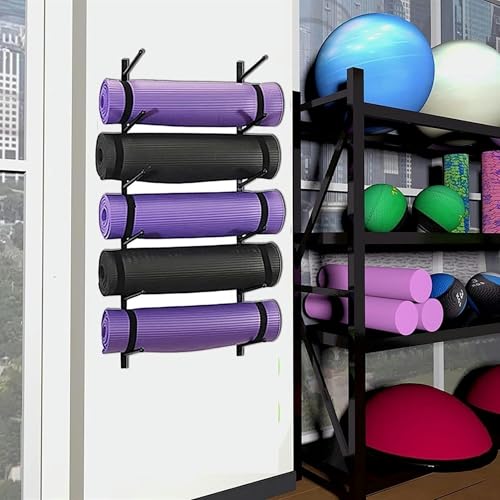 Soporte para esterillas de yoga que transforma tu hogar en un estudio 4