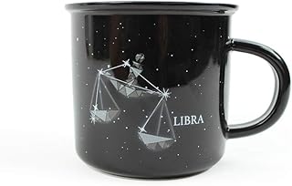 LIBRA Ceramic Mugs - 13.5 oz Coffee & Tea Mug, Astrology Horoscope Cups with Personality Traits Revealed Inside, September & October Birthday Constellation and Zodiac Sign Drinkware