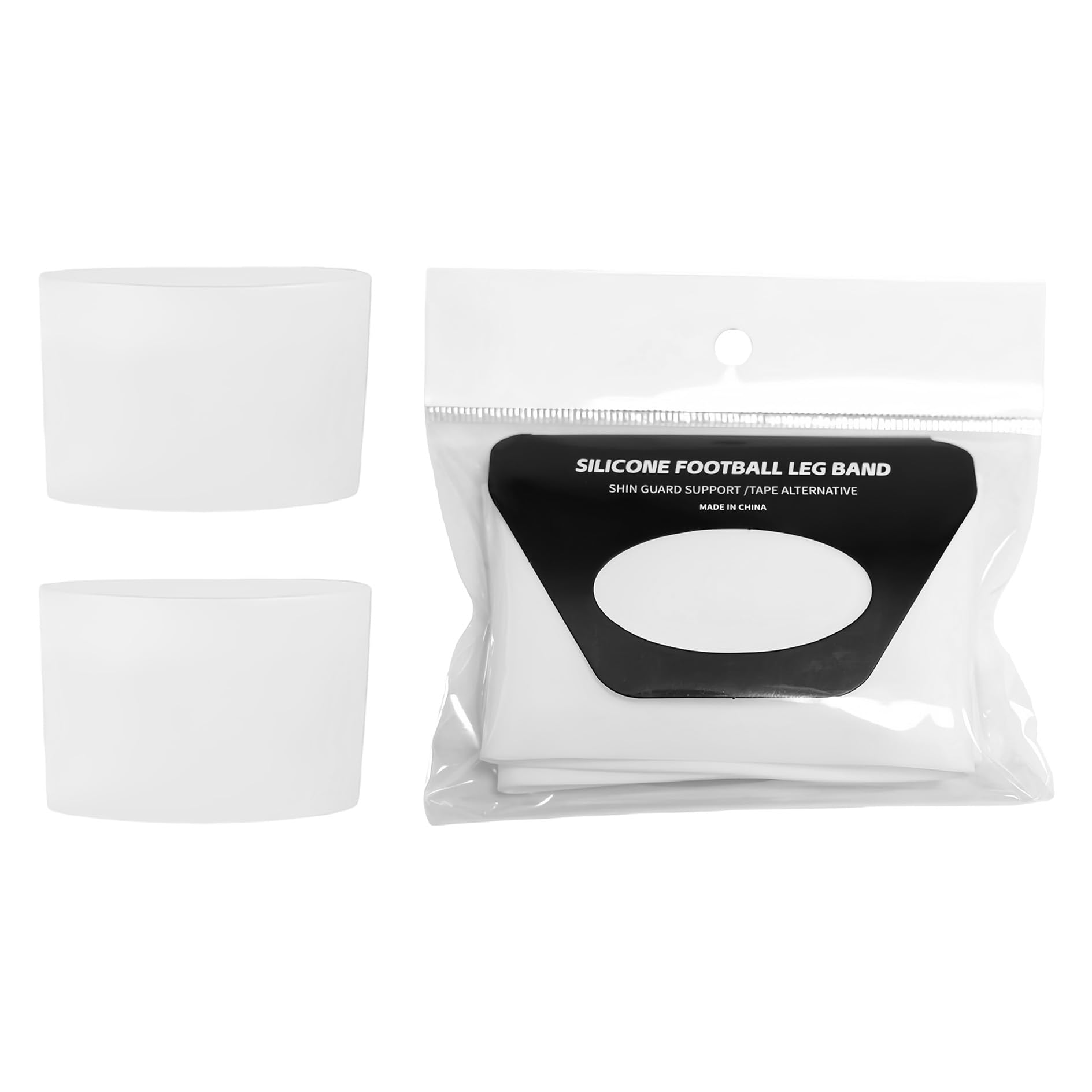 Sujeta espinilleras de Silicona Resistente al desgarro – Soporte Antideslizante para fútbol – Lavable, Reutilizable