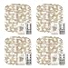 WSgift 4 Pack 33Ft 100 Cool White Led Fairy Lights Battery Operated with Remote Control Timer Waterproof Silver Copper Wire Twinkle Lights for Bedroom Indoor Outdoor Wedding Dorm Christmas Decorations