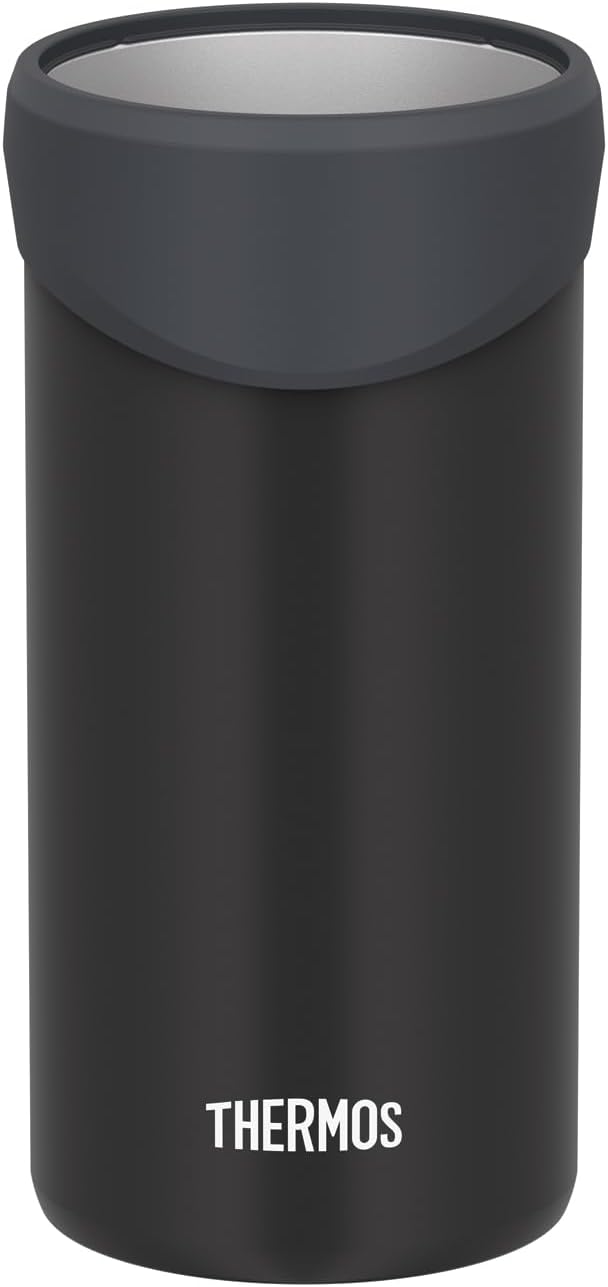 Thermos JDU-501 BK Insulated Can Holder for 16.9 fl oz (500 ml) Cans, 2-Way Type, Black